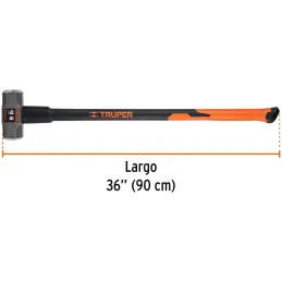 Combas 8lb Octagonales Mango36" Fibra de Vidrio, Cara Maquinada, MD-8F 16538 Truper Truper-Combas 8lb Octagonales Mango36" Fibra