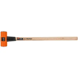 Combas 14lb Octagonales Mango36", Cara Maquinada con protector termoplastico, MD-14M 16514 Truper Truper-Combas 14lb Octagonales