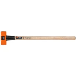 Combas 10lb Octagonales Mango36", Cara Maquinada con protector termoplastico, MD-10M 16512 Truper Truper-Combas 10lb Octagonales