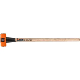 Combas 8lb Octagonales Mango36", Cara Maquinada con protector termoplastico, MD-8M 16511 Truper Truper-Combas 8lb Octagonales Ma