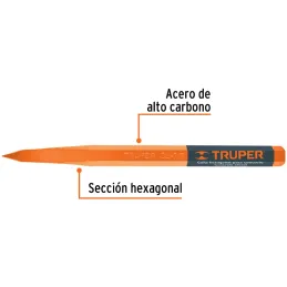 Cincel Punta 14" D7/8", Hexagonales para Concreto acero alto carbono, CU-7/8 13053 Truper Truper-Cincel Punta 14" D7/8", Hexagon