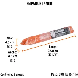 Cincel Punta 14" D7/8", Hexagonales para Concreto acero alto carbono, CU-7/8 13053 Truper Truper-Cincel Punta 14" D7/8", Hexagon