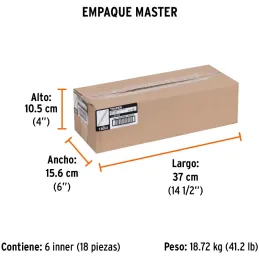 Cincel Punta 14" D7/8", Hexagonales para Concreto acero alto carbono, CU-7/8 13053 Truper Truper-Cincel Punta 14" D7/8", Hexagon