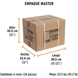 Cincel Plano 12" Cuña 1" Grip , acero al cromo vanadio, protege la mano, C-1X12G 12181 Truper Truper-Cincel Plano 12" Cuña 1" Gr