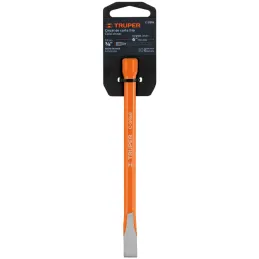 Cincel Plano 6" Cuña 3/8", Acero al cromo Vanadio, Cabeza grande, C-3/8X6 12106 Truper Truper-Cincel Plano 6" Cuña 3/8", Acero a