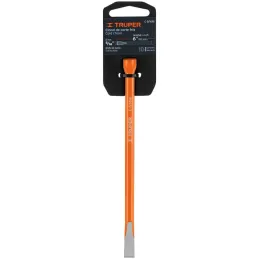 Cincel Plano 6" Cuña 5/16", Acero al cromo Vanadio, Cabeza grande, C-5/16X6 12103 Truper Truper-Cincel Plano 6" Cuña 5/16", Acer