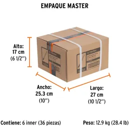 Cincel Plano 8" Cuña 7/8", Acero al cromo Vanadio, Cabeza grande, C-7/8X8 12151 Truper Truper-Cincel Plano 8" Cuña 7/8", Acero a