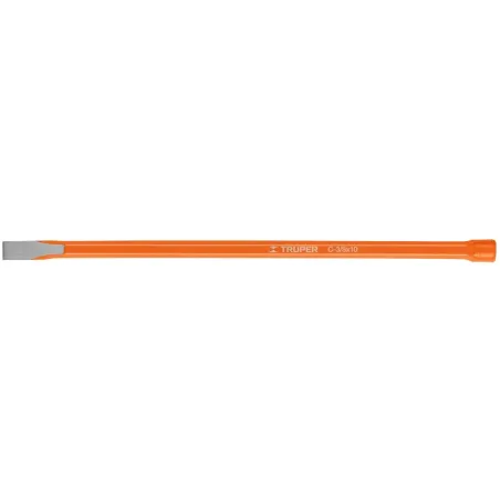 Cincel Plano 10" Cuña 3/8", Acero al cromo Vanadio, Cabeza grande, C-3/8X10 12112 Truper Truper-Cincel Plano 10" Cuña 3/8", Acer