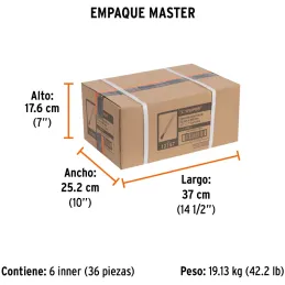 Cincel Plano 12" Cuña 7/8", Acero al cromo Vanadio, Cabeza grande, C-7/8X12 12157 Truper Truper-Cincel Plano 12" Cuña 7/8", Acer