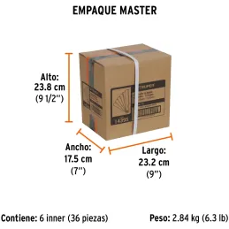 Galgas de Bujia, 15 Hojas, Graduacion 0.05 - 0.63mm Inc. Regla Graduada, en acero al manganeso, CAL-15 14395 Truper Truper-Galga