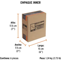 Cepillo con Cerdas de Acero al Carbono 114 Pinceles, Calibre 0.35mm, L 17cm A 4.9cm, CEA-36 11556 Truper Truper-Cepillo con Cerd