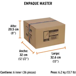 Cepillo con Cerdas de Acero al Carbono 51 Pinceles, Calibre 0.35mm, L 29.5cm A 2.7cm, CEA-18 11553 Truper Truper-Cepillo con Cer