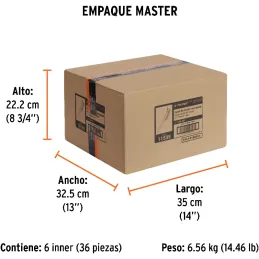 Cepillo con Cerdas de Acero al Carbono 51 Pinceles, Calibre 0.35mm Con Espatula, L 29.5cm A 2.7cm, CEA-18E 11539 Truper Truper-C
