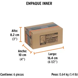 Galgas de Bujia, 26 Hojas, Graduacion 0.04 - 0.63mm Inc. Regla Graduada, en acero al manganeso, CAL-26 14396 Truper Truper-Galga