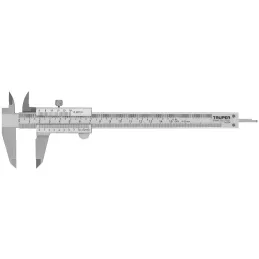 Calibrador Analogico Pulgadas y Milimetros 6 o 150mm", en acero inoxidable, CAL-6MP 14394 Truper Truper-Calibrador Analogico Pul
