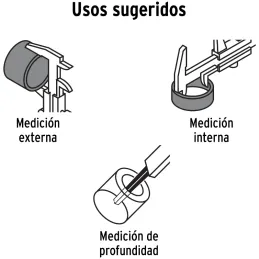 Calibrador Analogico Pulgadas y Milimetros 6 o 150mm", en acero inoxidable, CAL-6MP 14394 Truper Truper-Calibrador Analogico Pul