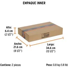 Calibrador Analogico Pulgadas y Milimetros 6 o 150mm", en acero inoxidable, CAL-6MP 14394 Truper Truper-Calibrador Analogico Pul