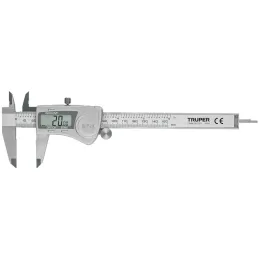Calibrador Digital Pulgadas y Milimetros 6 o 150mm en acero inoxidable, CALDI-6MP 14388 Truper Truper-Calibrador Digital Pulgada