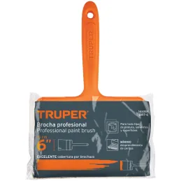 Brochas Profesionales 6" 66x19mm ResisteSolvente 14488 Truper Truper-Brochas Profesionales 6" 66x19mm ResisteSolvente 14488 Trup