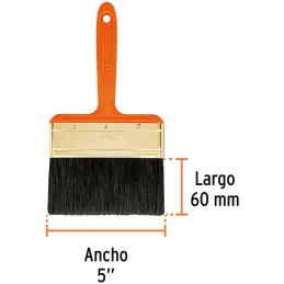 Brochas Profesionales 5" 66x17mm ResisteSolvente 14487 Truper Truper-Brochas Profesionales 5" 66x17mm ResisteSolvente 14487 Trup