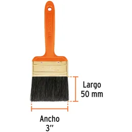 Brochas Profesionales 3" 53x13.5mm ResisteSolvente 14485 Truper Truper-Brochas Profesionales 3" 53x13.5mm ResisteSolvente 14485 