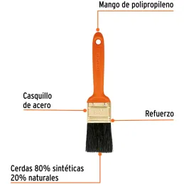 Brochas Profesionales 1 1/2" 48x10mm ResistenteASolvente Truper 14482 Truper-Brochas Profesionales 1 1/2" 48x10mm ResistenteASol
