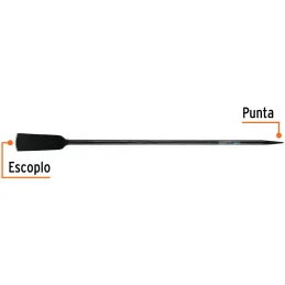 Barretas Agricola 1" 150cm 8kg E102mm Truper 19988 Truper-Barretas Agricola 1" 150cm 8kg E102mm Truper 19988 Fabricada en acero 
