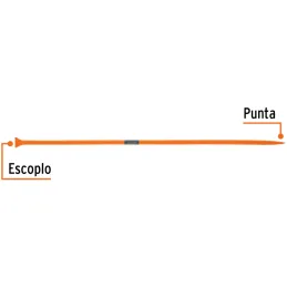 Barretas de Punta 1" x175cm 7kg E72mm Hexagonal Truper 10762 Truper-Barretas de Punta 1" x175cm 7kg E72mm Hexagonal Truper 10762