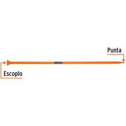 Barretas de Punta 1-1/4" x175cm 11kg E80mm Hexagonal Truper 10765 Truper-Barretas de Punta 1-1/4" x175cm 11kg E80mm Hexagonal Tr