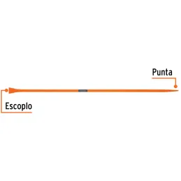 Barretas de Punta 1" x175cm 7kg E67mm Hexagonal Truper 19963 Truper-Barretas de Punta 1" x175cm 7kg E67mm Hexagonal Truper 19963