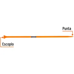 Barretas de Punta 7/8" x125cm 4kg E60mm Hexagonal Truper 10753 Truper-Barretas de Punta 7/8" x125cm 4kg E60mm Hexagonal Truper 1