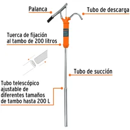 Bombas Extractora de Aceites con Palanca, Tubo 1" Longitud 89 cm, BOMEX-31 16857 Truper Truper-Bombas Extractora de Aceites con 