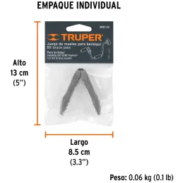 Muelas para Berbiqui 12", MBC-12 10976 Truper Truper-Muelas para Berbiqui 12", MBC-12 10976 Truper Muelas de hierro ranuradas y 