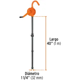 Bombas Extractora de acidos y solventes con Manivela, Tubo 1 1/4" Longitud 102 cm, BOMEX-28 16856 Truper Truper-Bombas Extractor