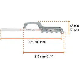 Mini Arco de Aluminio 12" con Sierra de 18 dpp, para corte en espacios reducidos, MAT-12 10236 Truper Truper-Mini Arco de Alumin
