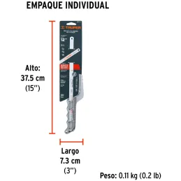 Mini Arco de Aluminio 12" con Sierra de 18 dpp, para corte en espacios reducidos, MAT-12 10236 Truper Truper-Mini Arco de Alumin