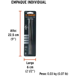 Repuest para Arco Calador ACA-6X Contenido 8 Sierras, REP-ACA-6X 10229 Truper Truper-Repuest para Arco Calador ACA-6X Contenido 