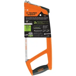 Arco de Sierra Profesional 12" Extra Pesado Arco y Mango ergonomico, 2Posiciones, Truper 10232 Truper-Arco de Sierra Profesional