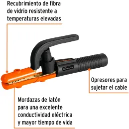 Tenaza Porta Electrodo Capacidad 300A, 519g Longitud 253mm Cable Calibre 2/0 AWG, PPE-300 14232 Truper Truper-Tenaza Porta Elect