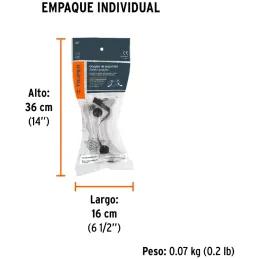 Goggles de Seguridad, 100% Policarbonato con UV Antirayadura, 4 Valvulas de Ventilacion, GOT 14220 Truper Truper-Goggles de Segu