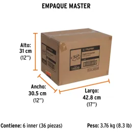 Goggles de Seguridad, 100% Policarbonato con UV Antirayadura, 4 Valvulas de Ventilacion, GOT 14220 Truper Truper-Goggles de Segu