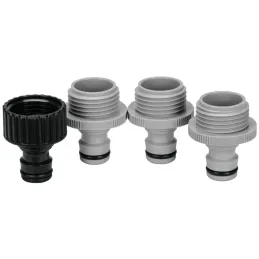 Conector Adaptador Sistema Click Repuesto, Entrada 3/4", Incluye 3 Conectores Machos y 1 Conector Hembra, SET-4AD 12730 Truper T