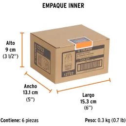 Conector Sistema Click de Conexion Rapida RHembra 3/4" Automatica Truper 12722 Truper-Conector Sistema Click de Conexion Rapida 