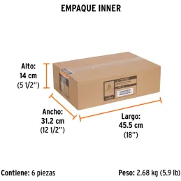 Aspersor base de Acero con Aspas Giratorias 3/4", Alcance 4.25m, conexion en serie, Area 360, 50 PSI, ASP-50 10329 Truper Truper