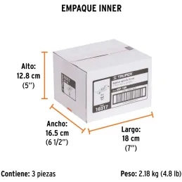 Aspersor Agricola 1", Alcance 15m, Area 360, 90 PSI, ASP-1BR 10317 Truper Truper-Aspersor Agricola 1", Alcance 15m, Area 360, 90