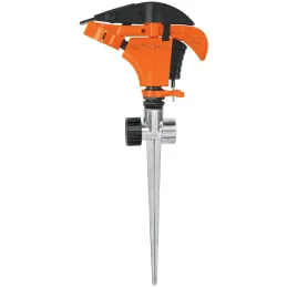 Aspersor Plastico 2 via 3/4", Estaca 21cm, Alcance 8.5m, Area 360, 50 PSI, Para conexion en Serie, ASP-P11X 10339 Truper Truper-