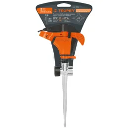 Aspersor Plastico 2 via 3/4", Estaca 21cm, Alcance 8.5m, Area 360, 50 PSI, Para conexion en Serie, ASP-P11X 10339 Truper Truper-