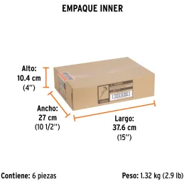 Aspersor Plastico 2 via 3/4", Estaca 21cm, Alcance 8.5m, Area 360, 50 PSI, Para conexion en Serie, ASP-P11X 10339 Truper Truper-