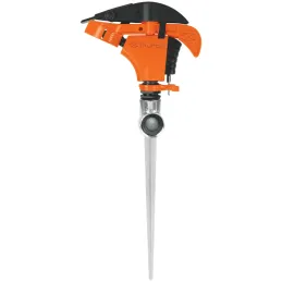 Aspersor Plastico 1 via 3/4", Estaca 21cm, Alcance 8.5m, Area 360, 50 PSI, ASP-P11 10336 Truper Truper-Aspersor Plastico 1 via 3