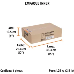 Aspersor Plastico 1 via 3/4", Estaca 21cm, Alcance 8.5m, Area 360, 50 PSI, ASP-P11 10336 Truper Truper-Aspersor Plastico 1 via 3